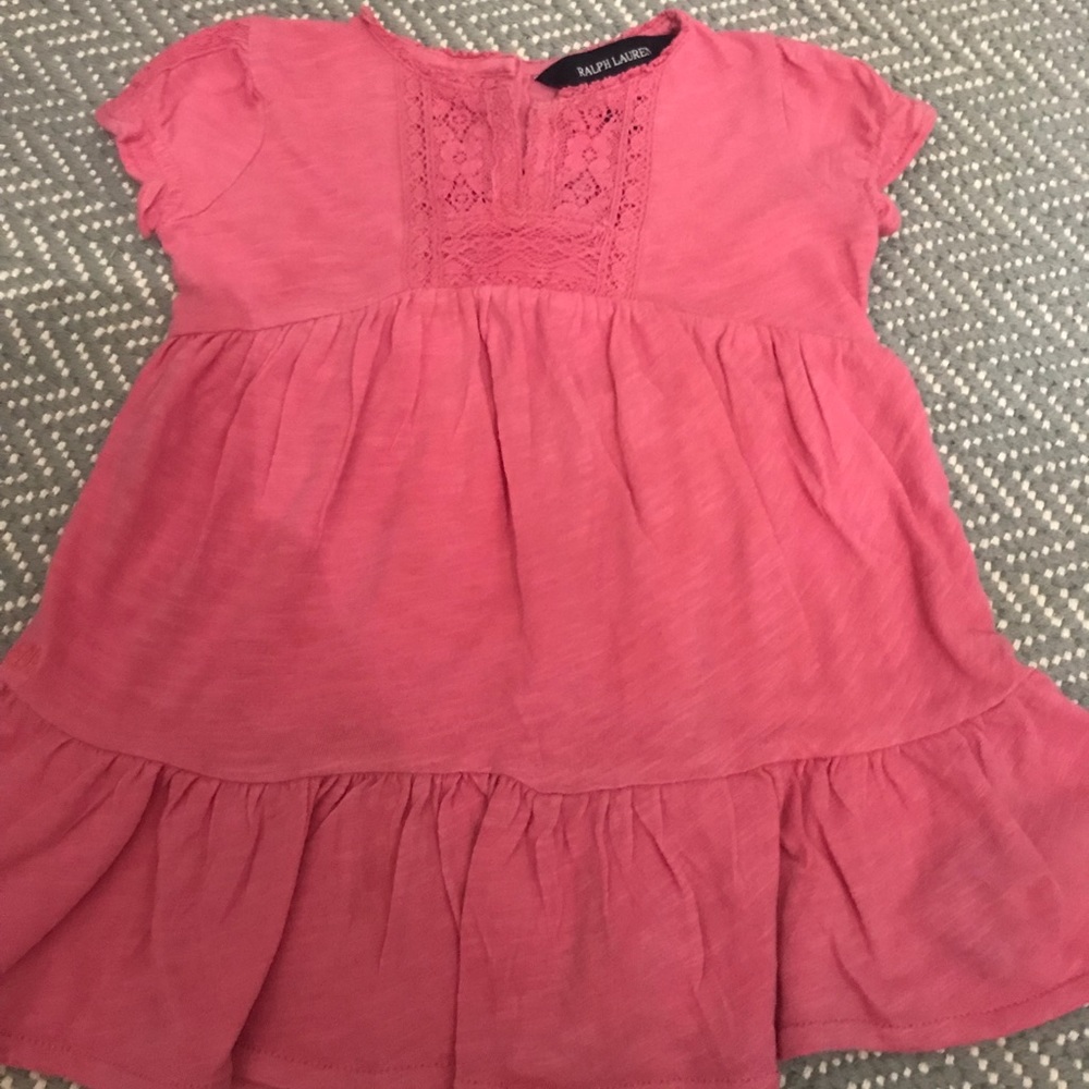 Ralph Lauren Girls Pink Dress (12M)